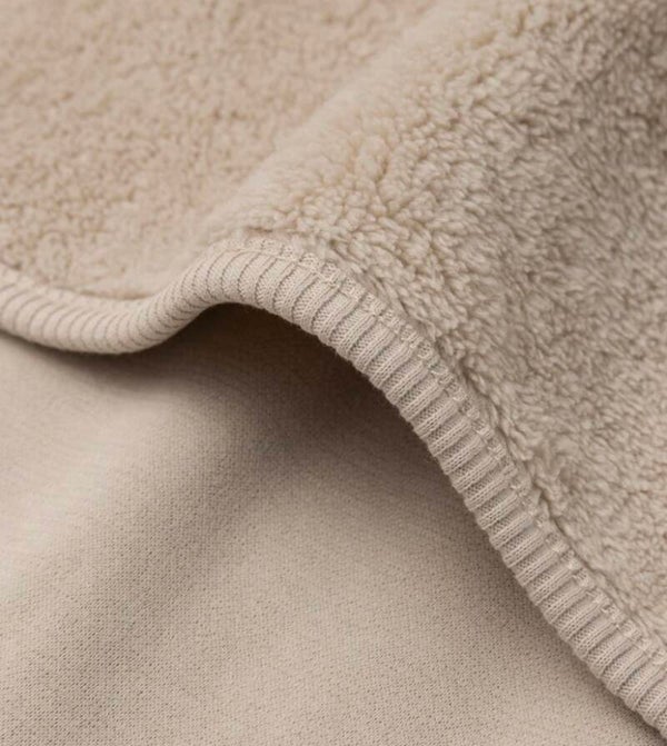 Deken - Basic Jersey - Sherpa - warm sand