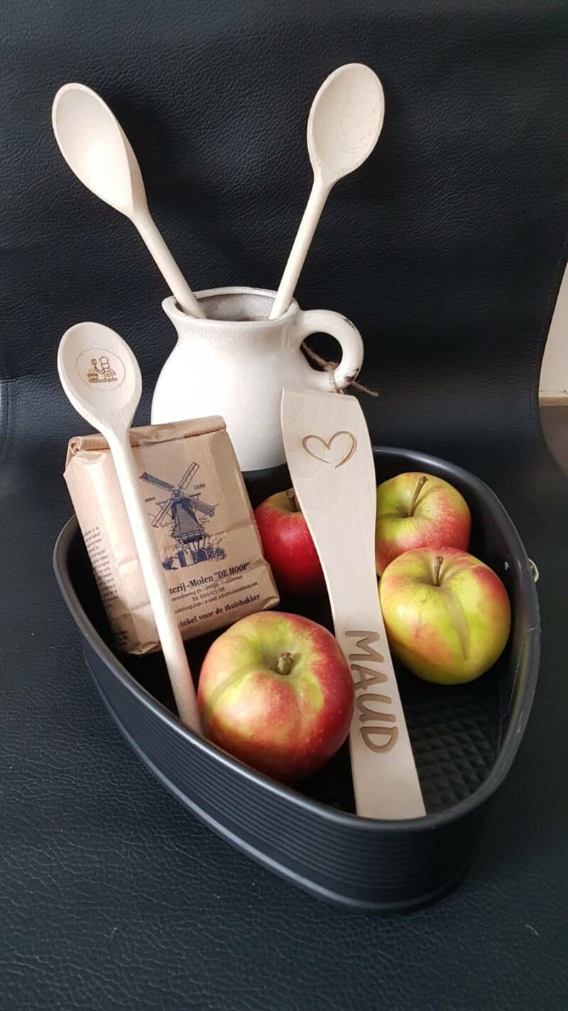 Cadeau tip appeltaart met gravure
