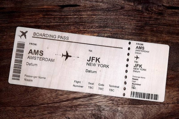 Cadeaubon Boarding Pass