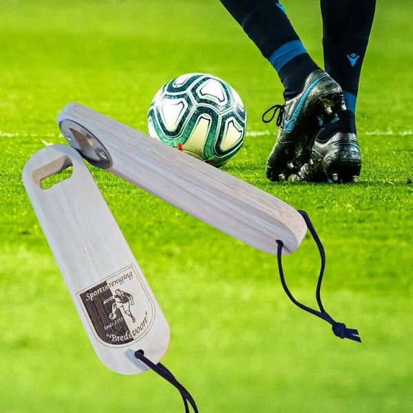 Flesopener 17 cm personaliseert met leren koord