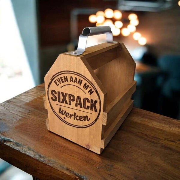 Flessenhouder / Bierdrager met flesopener