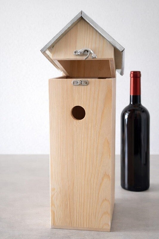 Cadeauverpakking Wijn Vogelhuisje