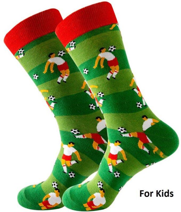 Sokken - print - design - maat 33-38 – voetbal - sport - cadeau – geschenk – feest – feestdagen