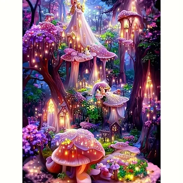 Diamond Painting set Fantasie bos 20x30cm