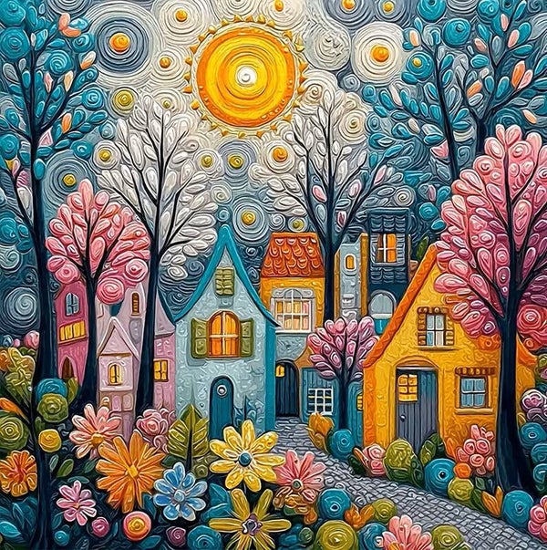 20x20cm Diamond painting nr 833