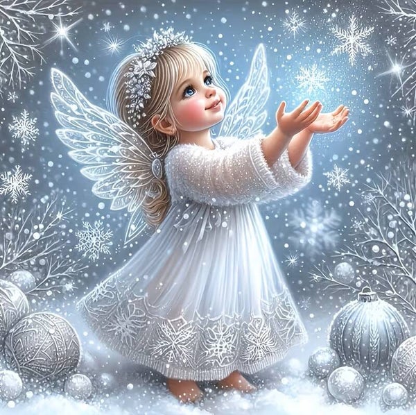 nr 491 witte kerst engel