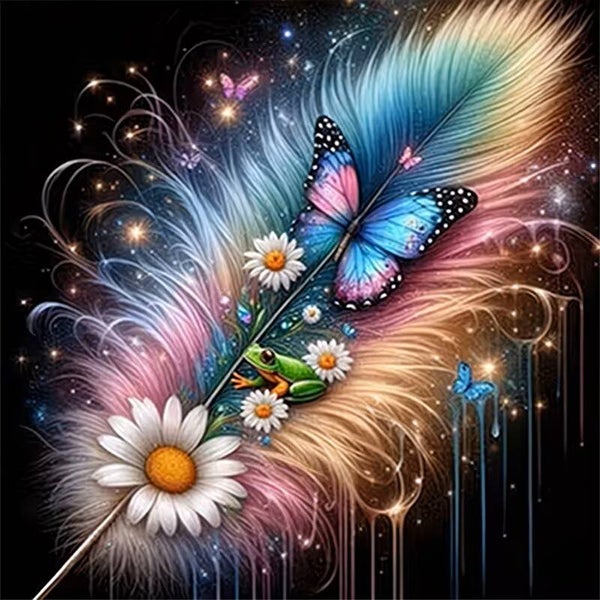 nr 570 veer vlinders bloemen