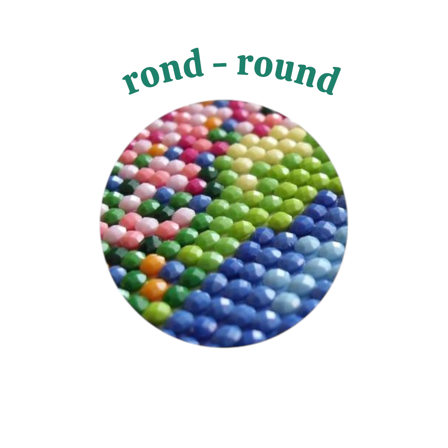 nr 252 Diamond Painting 40x30cm (rond)