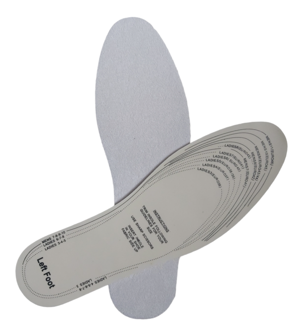 Inlegzolen wit badstof knipbaar op maat one size / 1 maat