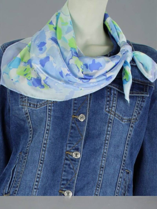 Sjaal Rimini – Blauw 70x70cm