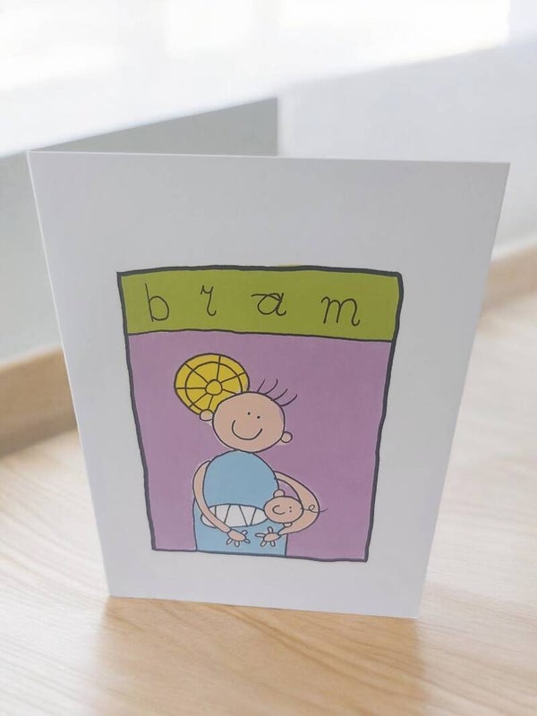 wens kaart met naam Bram