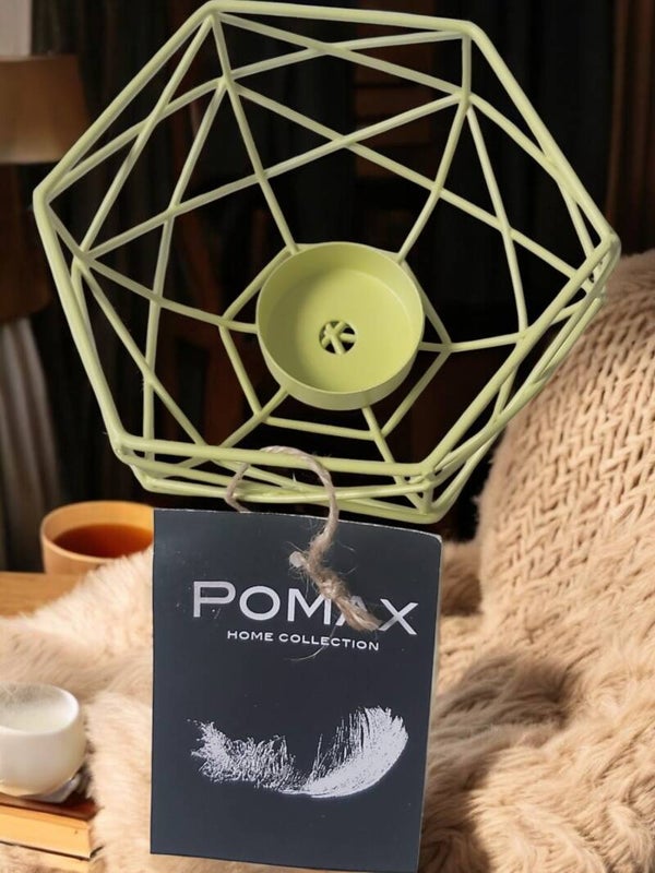 Pomax home collection waxinehouder metaal geel