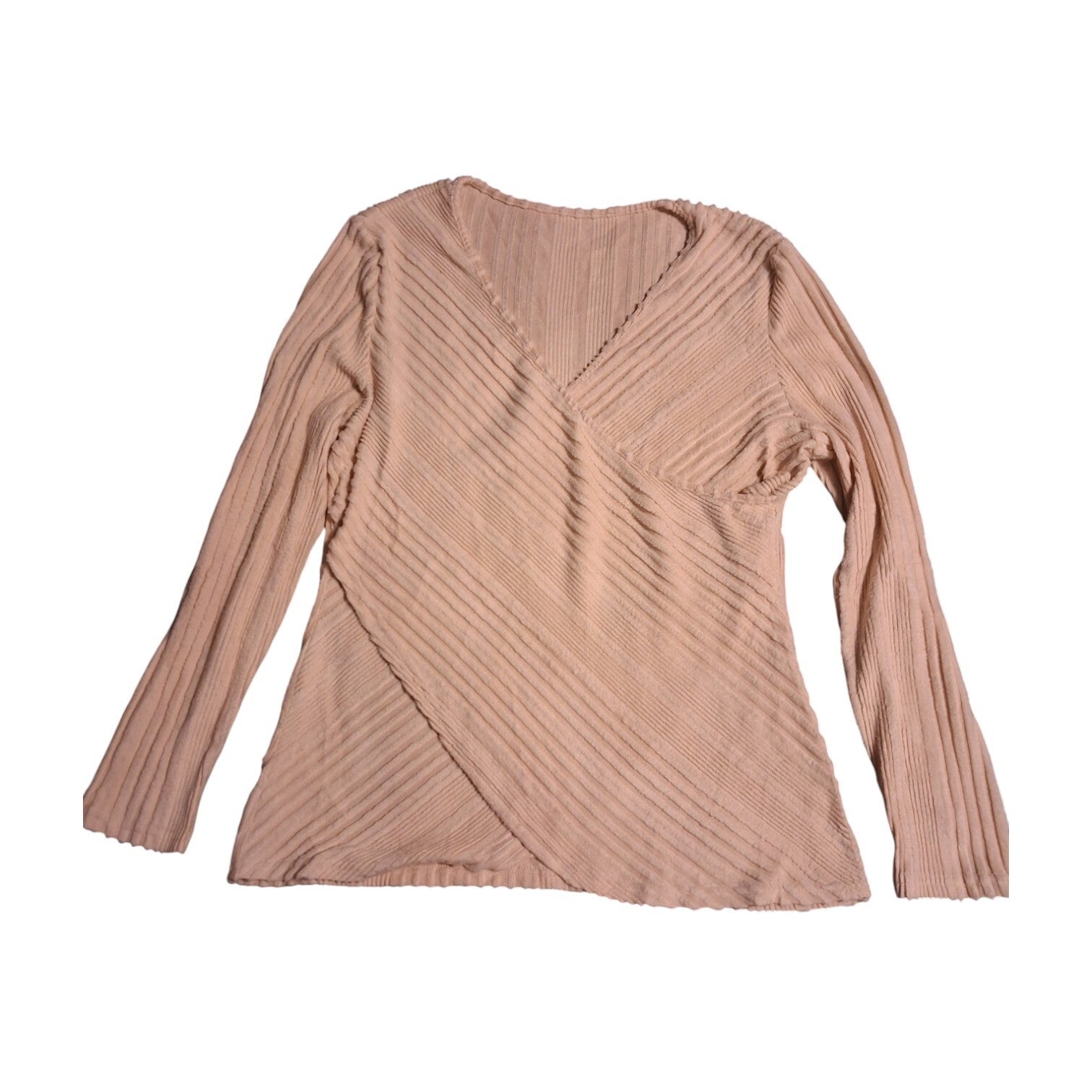 Overslag vhals trui creme XXL