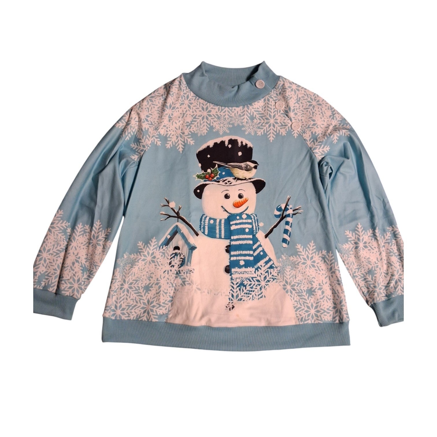 Sweater sneeuwpop lichtblauw XXL/44