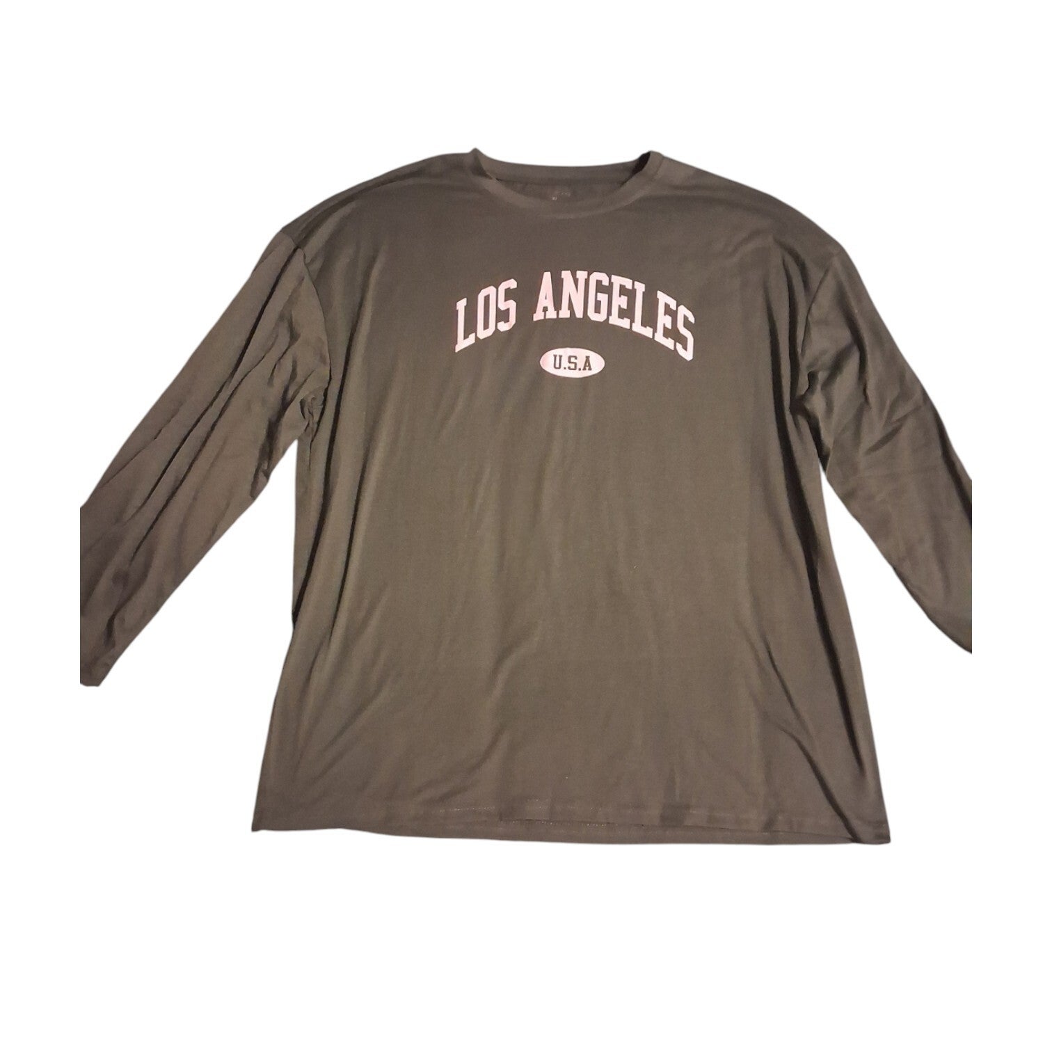 Longsleeve Los Angeles groen XL