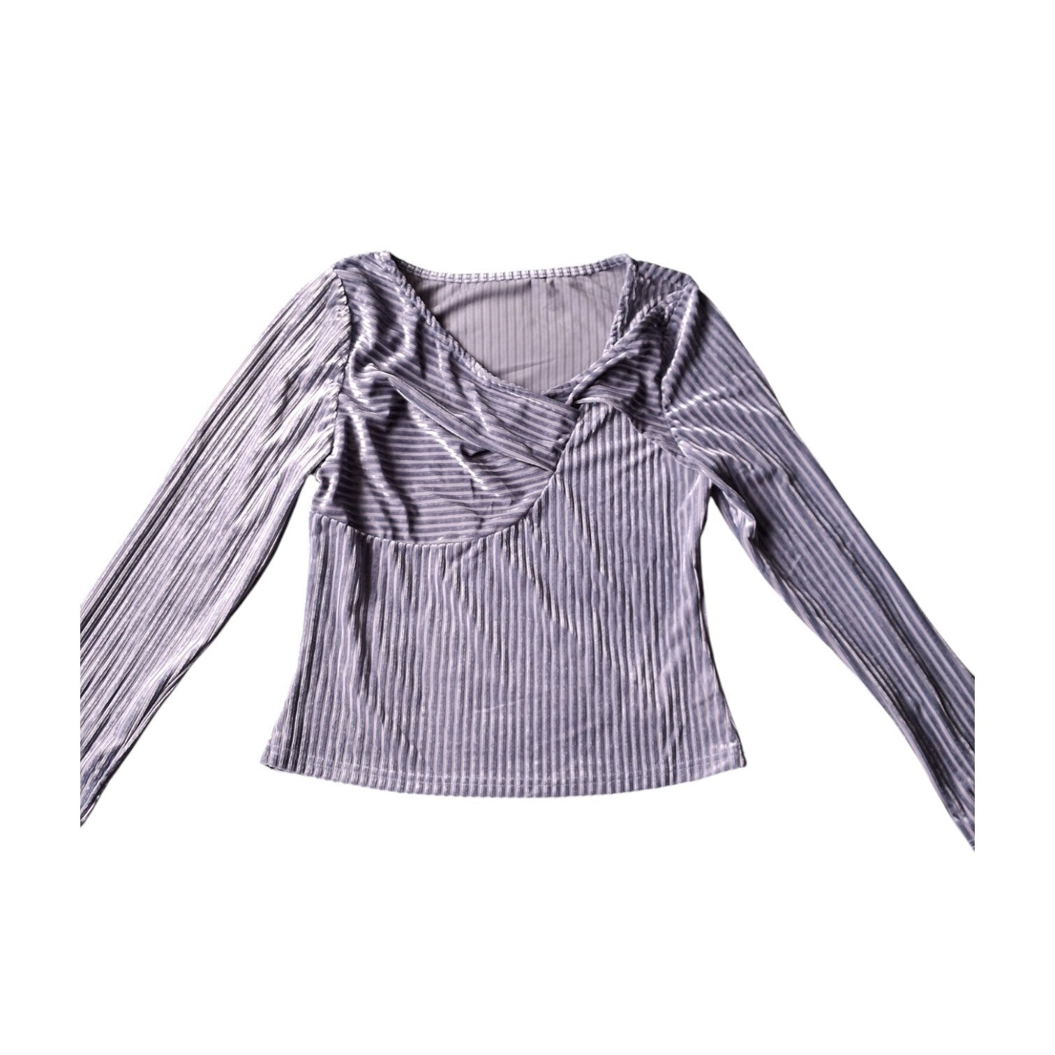 Fluweel zacht shirt blauw M