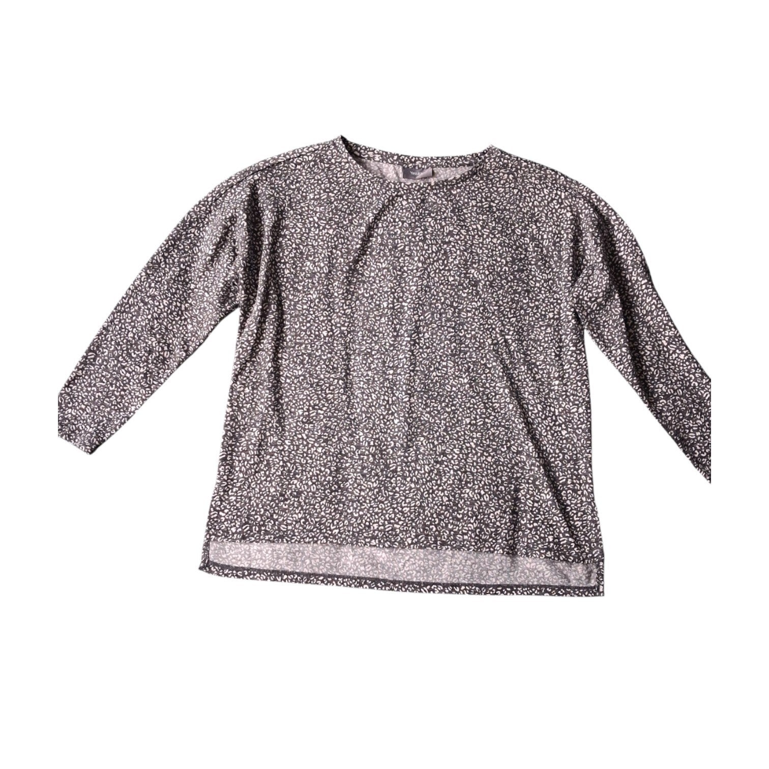 Longsleeve shirt panter print grijs M