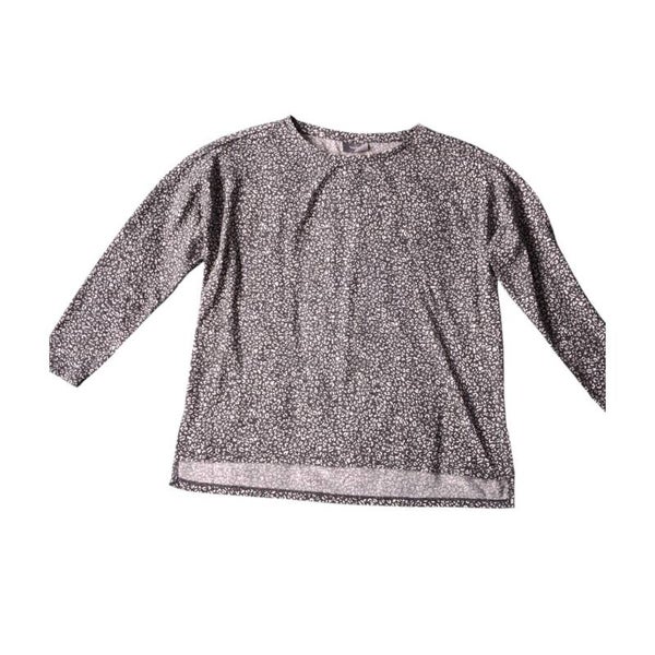 Longsleeve shirt panter print grijs M