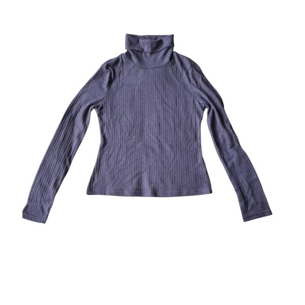 Col shirt marineblauw M