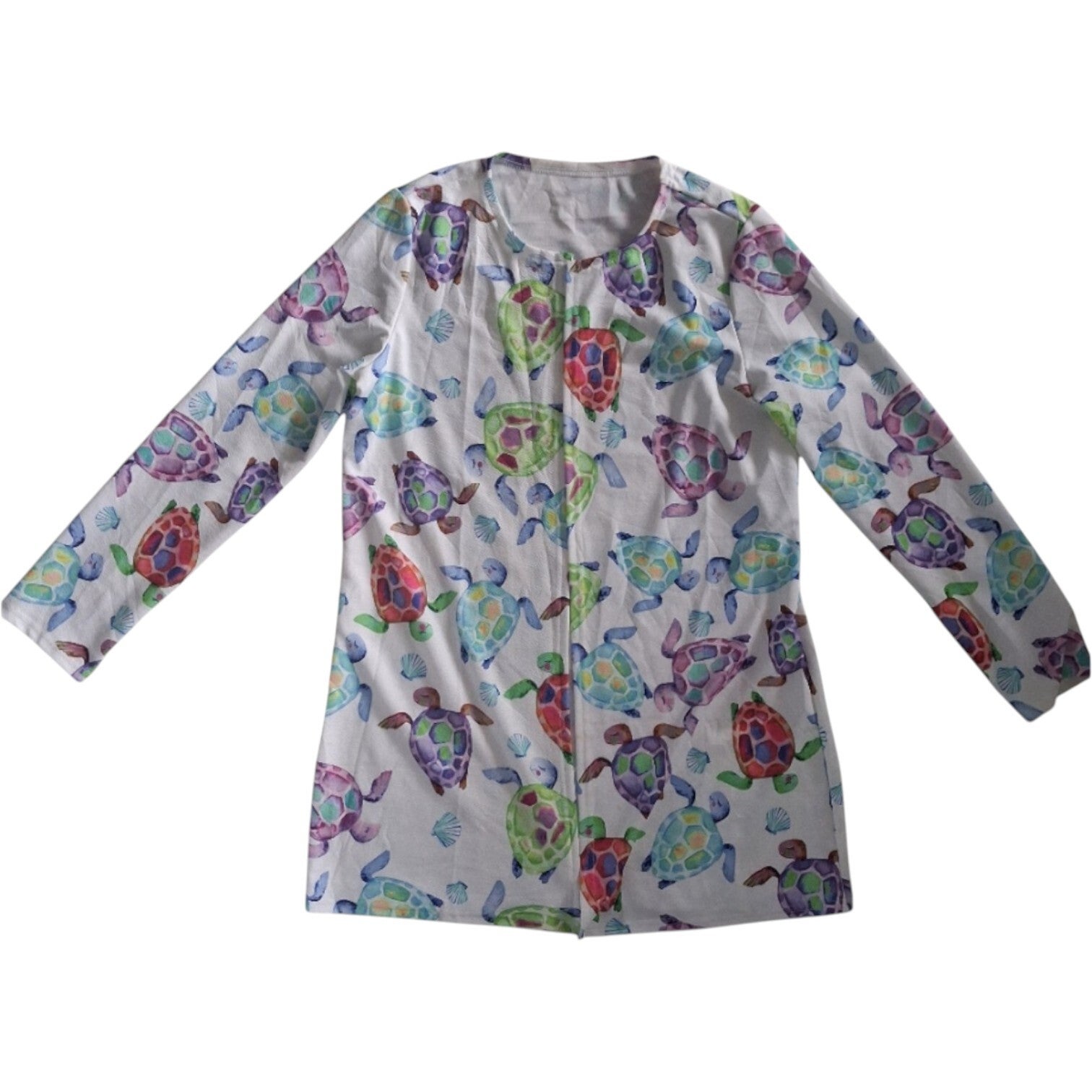 Lang stretchy vest schildpadden XXL