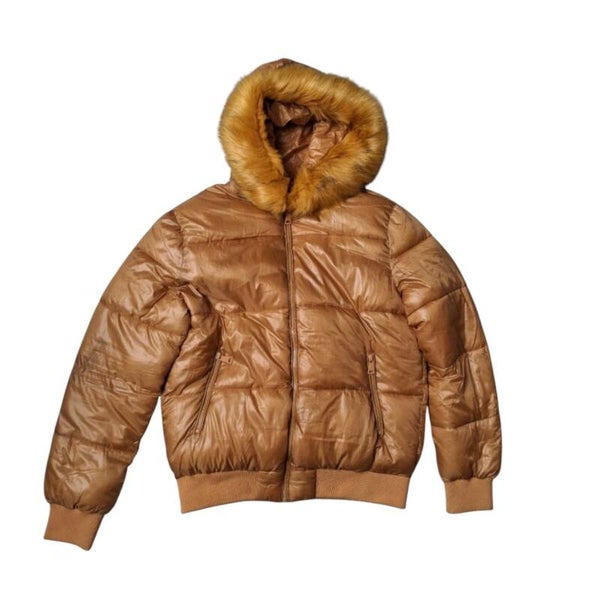Noémi Kent mosterdgele winterjas, maat XL
