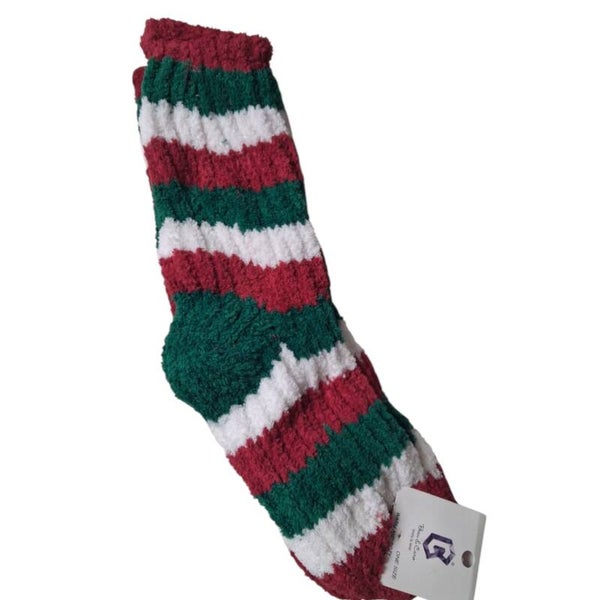 Dikke warme en cozy huis sokken gestreept one size