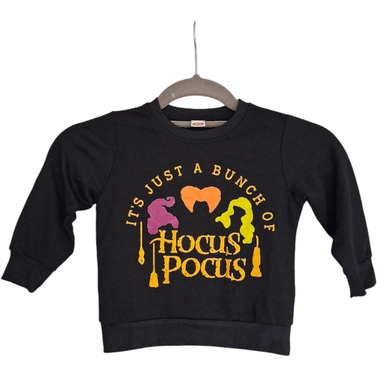 Zwart shirt maat 86/90 - Hocus Pocus print
