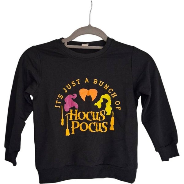 Zwart Hocus Pocus shirt - maat 116/120