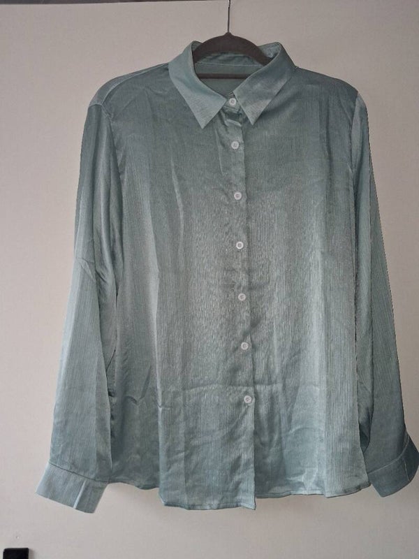 Lichtgroene blouse, maat XL