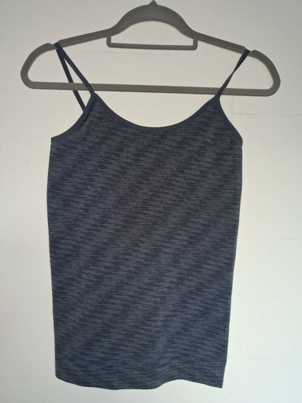 Wibra grijze spagetti top, maat L