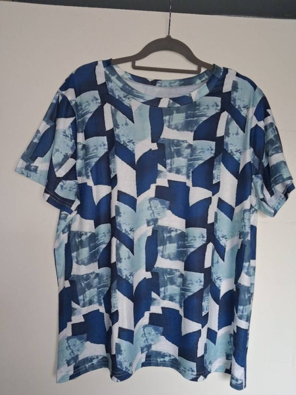 Blauw T-shirt, maat XXL