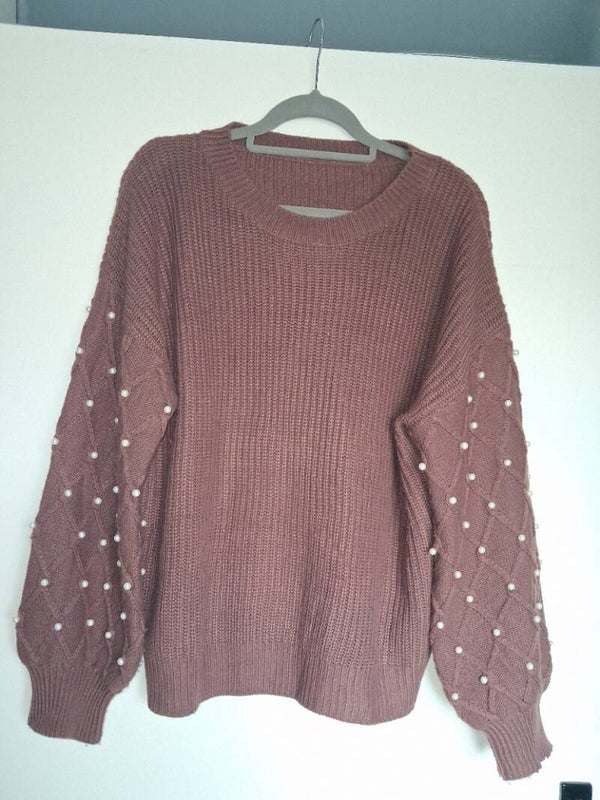 Bruine trui, maat XL
