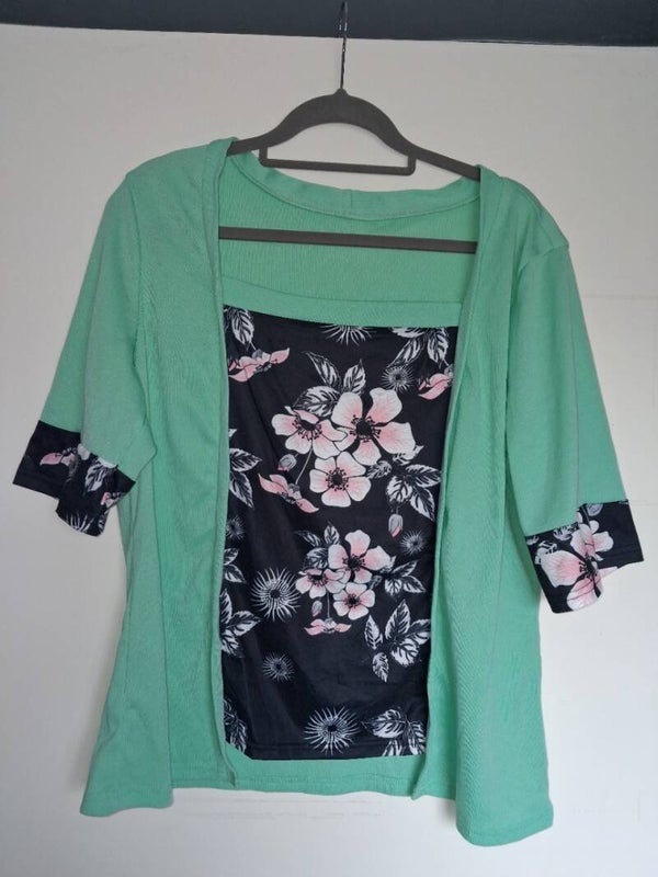 Mintgroene top, maat XXL