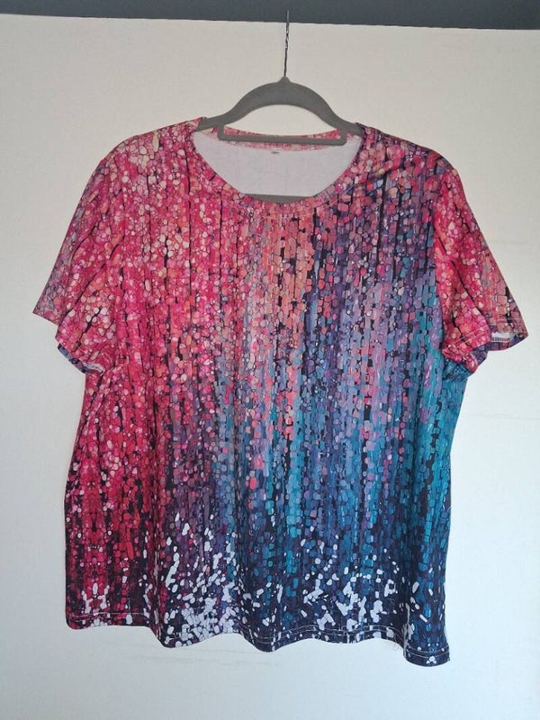 Multicolor T-shirt, maat XXL
