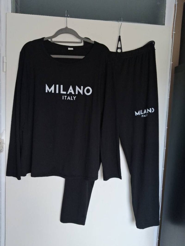 Broek + shirt Milano zwart, maat XXL