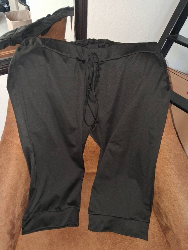 Zwarte capri broek driekwart, maat 2XL