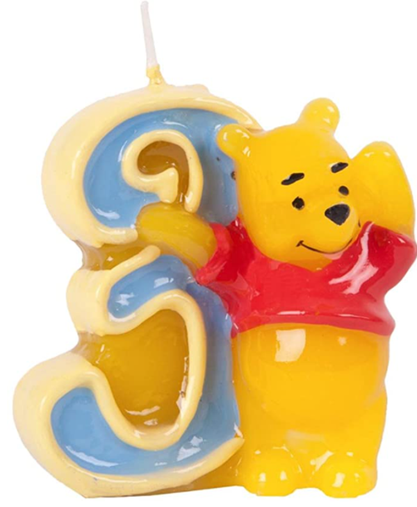 Disney taart kaars verjaardag winnie the pooh 3