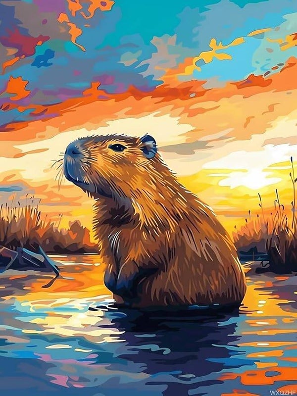 40x30cm Diamond Painting capibara nr 1026