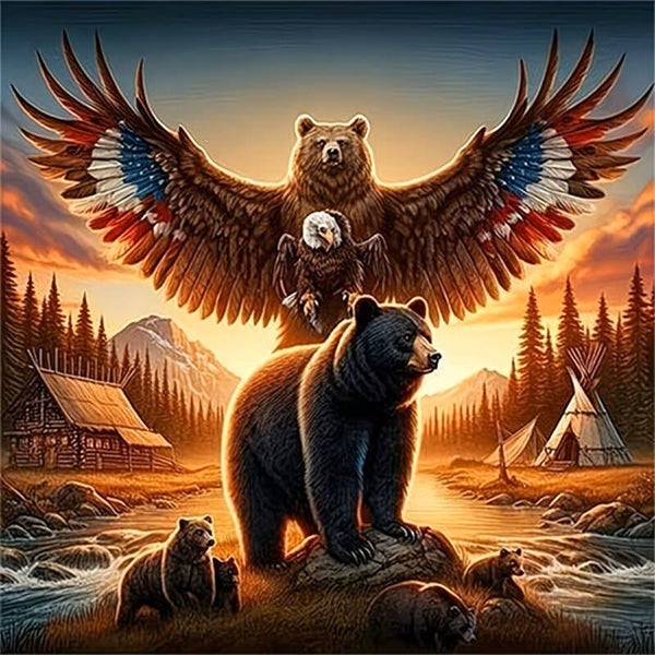 Diamond Painting wilde dieren 30x30cm