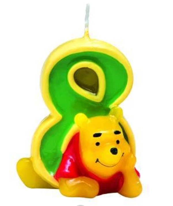 Disney taart kaars verjaardag winnie de pooh 8