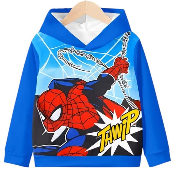 Spiderman Hoodie Maat 122/128 (7/8 jaar)