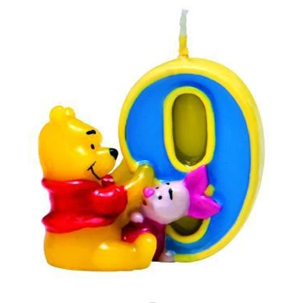 Disney taart kaars verjaardag winnie the pooh 9