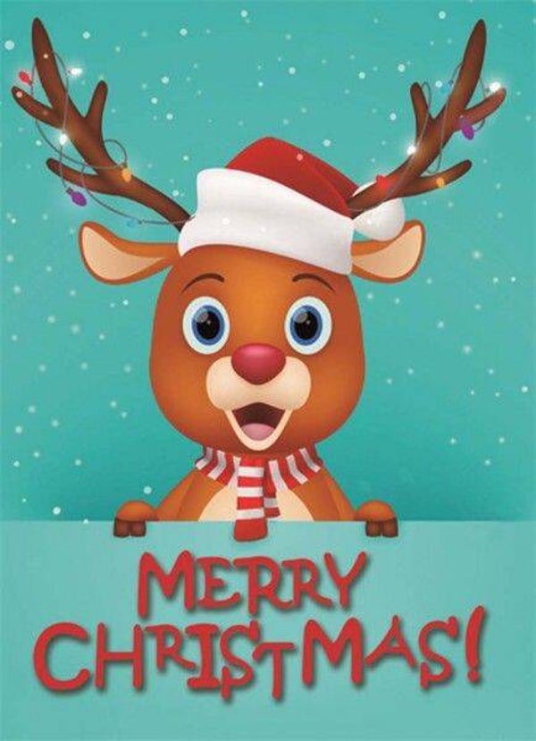 Diamond Painting Wenskaart - Merry Christmas - 18x13 cm