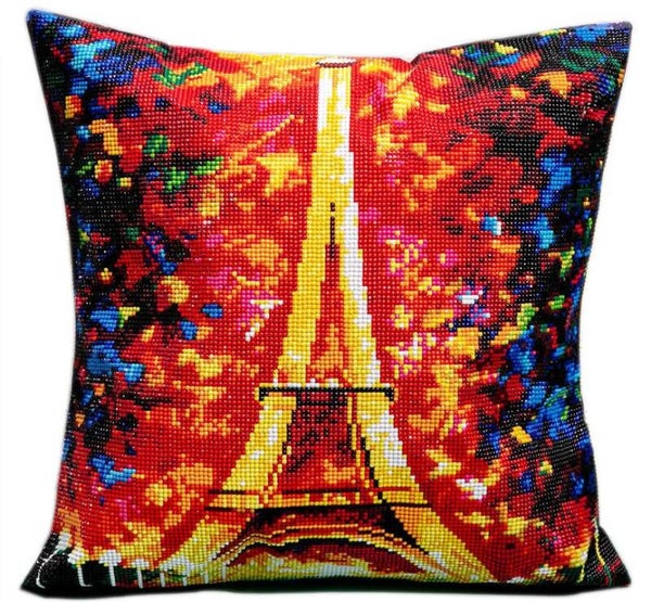 5D Diamond Painting kussenhoes 40x40cm Eiffeltoren nr Z2059
