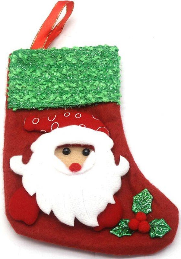 Kerstsok voor in Kerstboom 18 cm Kerstman