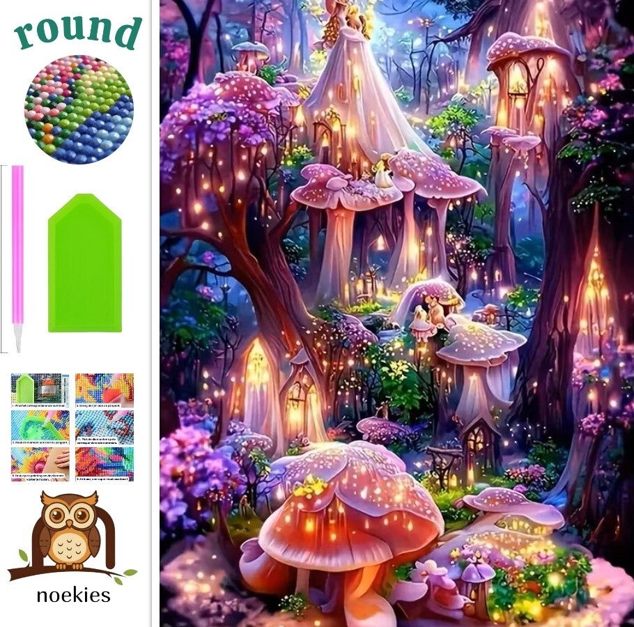 nr 725 Diamond Painting set Fantasie bos 20x30cm