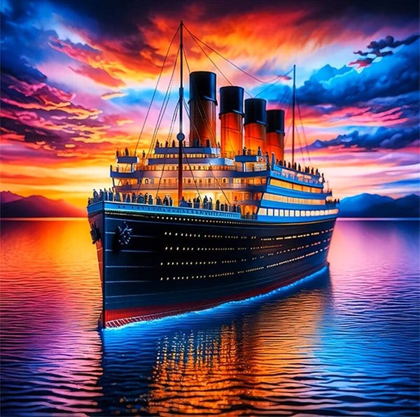 nr 347 Diamond Painting cruise schip 30x30cm