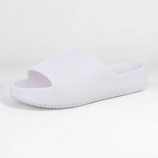 Heren slippers effen wit 42