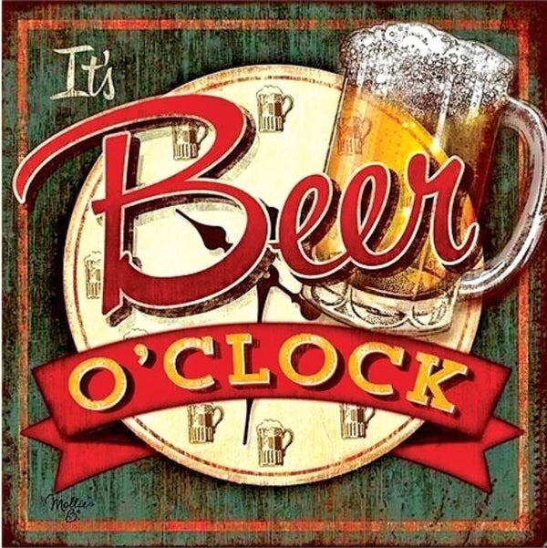 Diamond Painting bier tijd 40x30cm