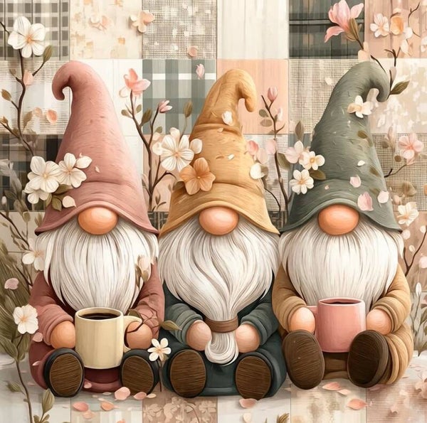 30x30cm Diamond Painting kabouters nr 318